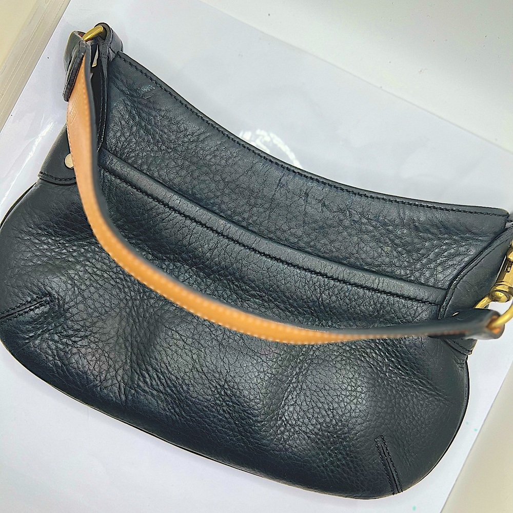 Small coach black hobo style purse
